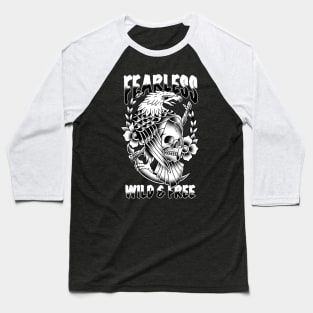 Eagle Skull tattoo traditional vintage Baseball T-Shirt